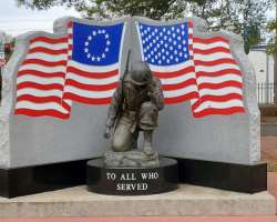 In 1998 a granite and bronze memorial erected in the cemetery dedicated to the memory of Vietnam veterans In 1998 a granite and bronze memorial erected in the cemetery dedicated to the memory of Vietnam veterans.